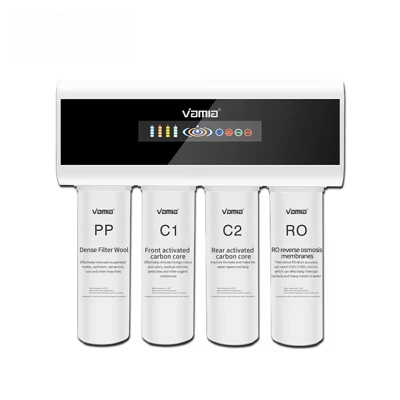 500GPD Wall-mounted Water Filtration System For Household And Hotel Use With Tankless Reverse Osmosis Filter Technology