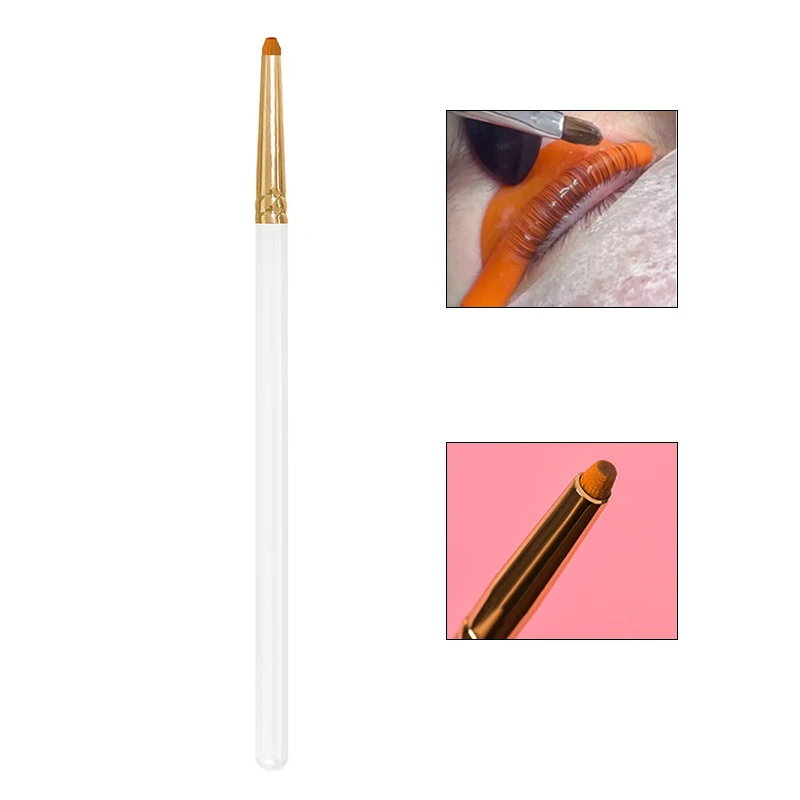 1Pcs Reusable Eyebrow Lamination Brush Wood Glue Balm Eyelash Styling Brush Lash Lift Tool Lash Lifting Brush For Lash Lift