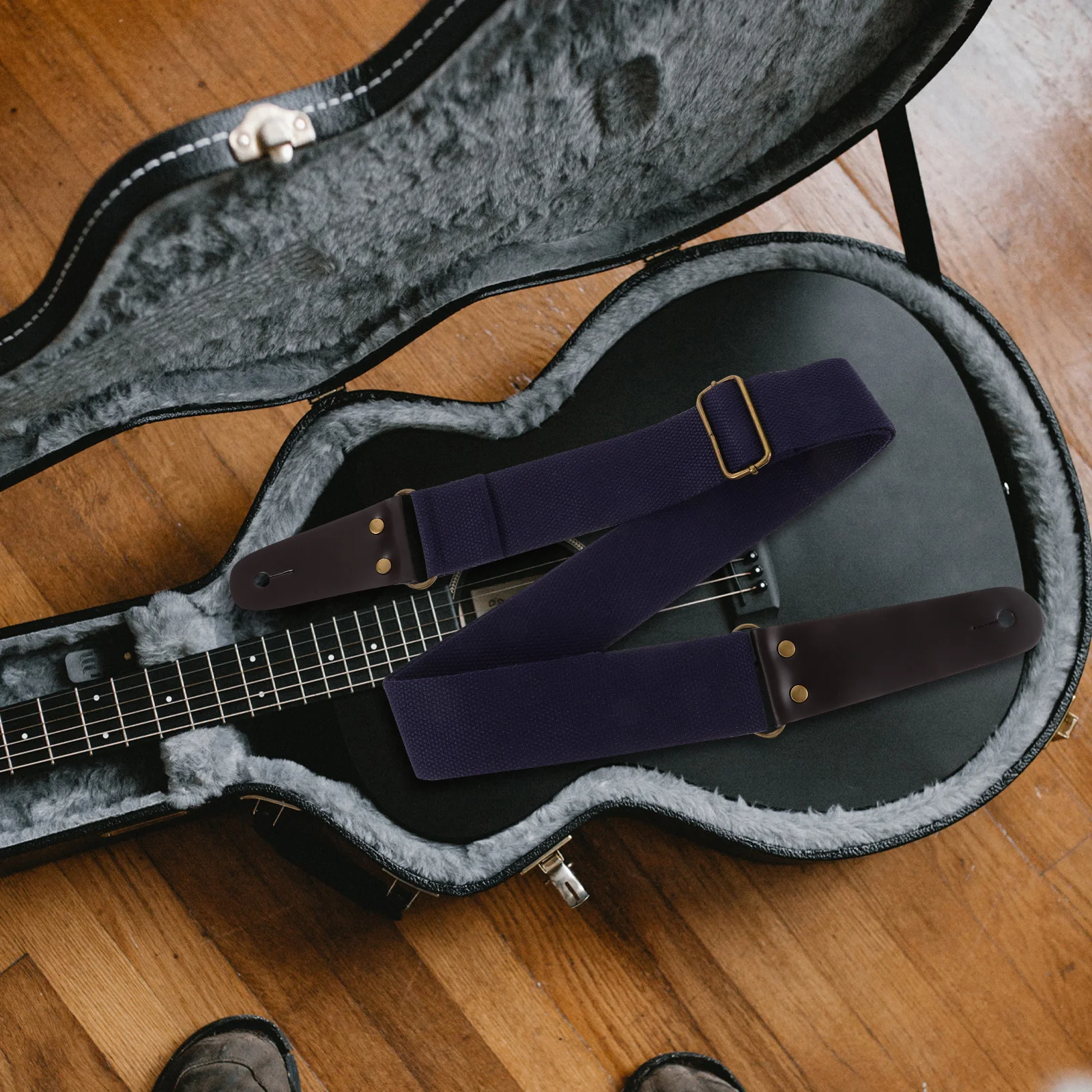 

Guitar Strap Bass Accessories Straps Electric Button Acoustic Adjustable for Men Ukulele