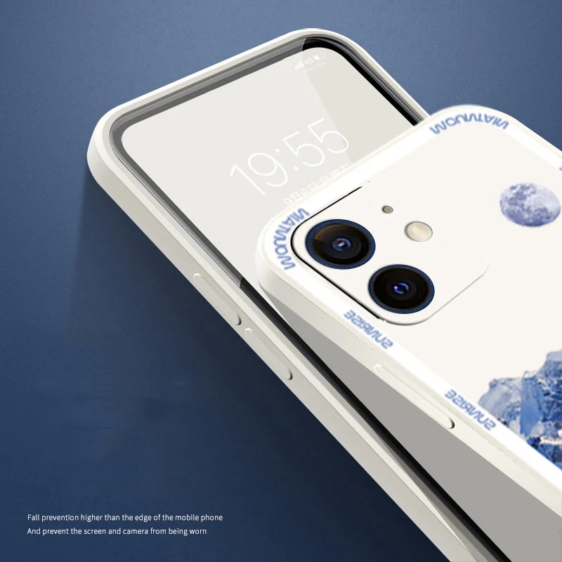 Snow Mountain Sunrise Scenery Silicone Phone Case For Samsung Galaxy A13 A23 A32 A33 A51 A52 A52s A53 A71 A72 A73 5G Soft Cover