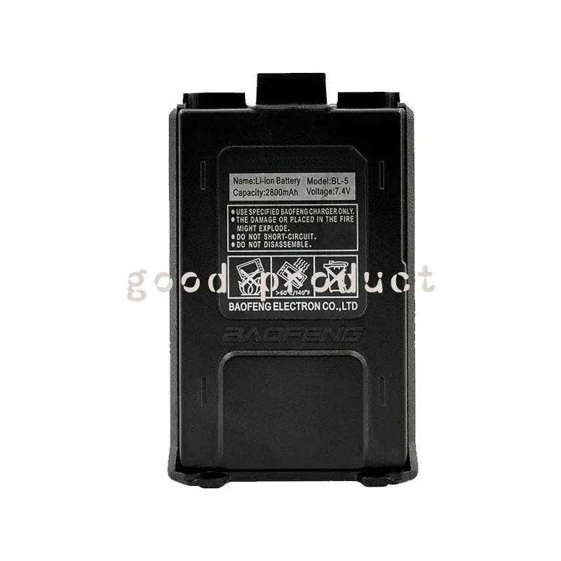 Original Baofeng UV-5R 2800mAh 7.4V for Li-on Rechargeable  UV5R Radio Accessories UV 5R Walkie Talkie Battery BL-5 Battery MN