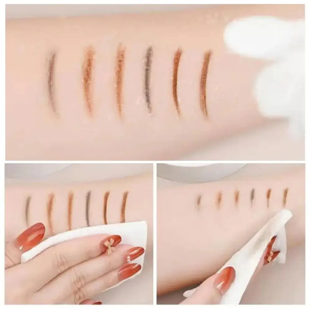Lápiz de cejas de 5 colores a prueba de agua, de doble cabeza tatuaje de cejas, pintura de larga duración, lápiz de cejas, Cosméticos de maquillaje