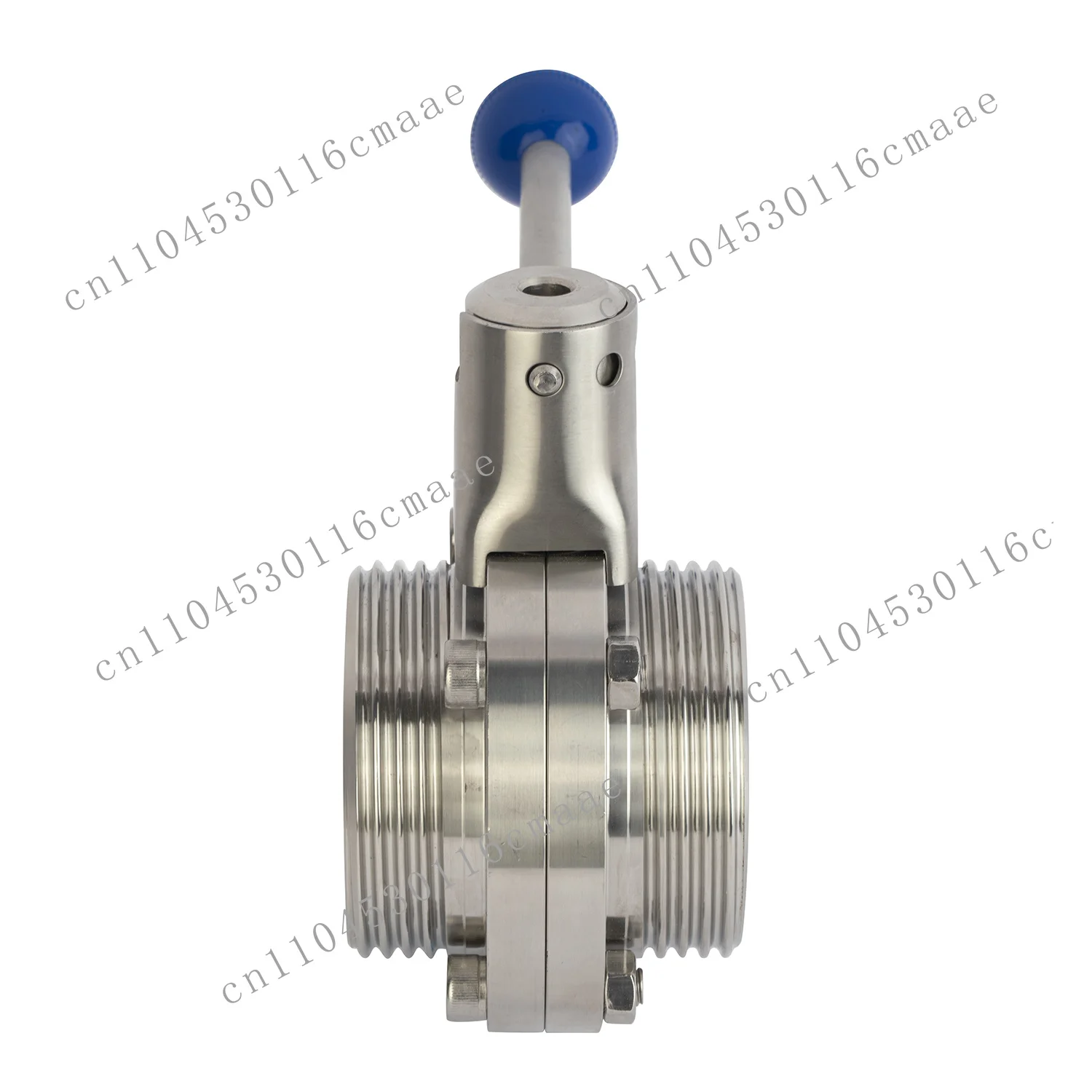 SS316 DN25 Clamp-clamp Manual and Electric Actuator Drive  PTFE Sealing Sanitary Butterfly Valve