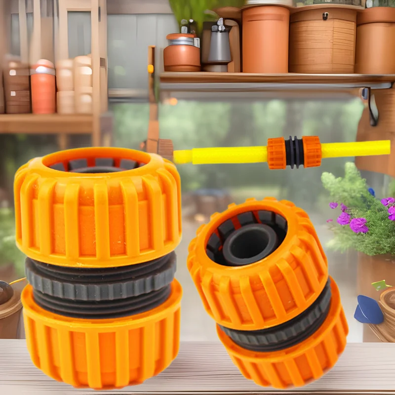 2 pieces Hose Repair Connectors Repairing Plastic Gardening Joints Connecting Water Pipes Extending Quick Connectors Soft Pipe