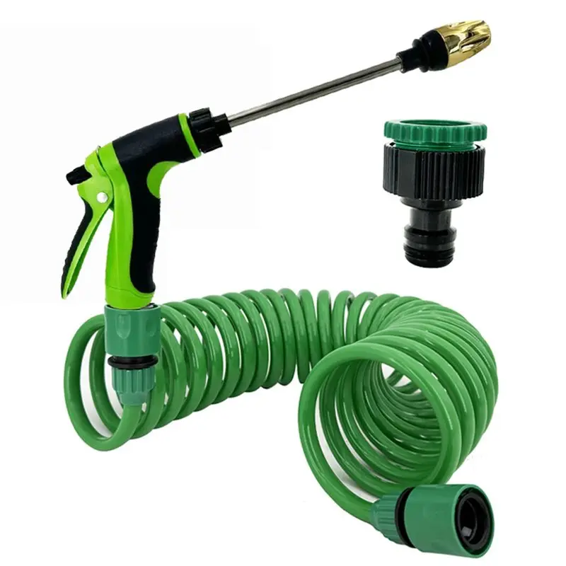 EYFL-Telescopic Water Pipe High-Pressure Nozzle Car Washing Tool For Pressure Cleaner Garden Irrigation Outdoor Boat 15M