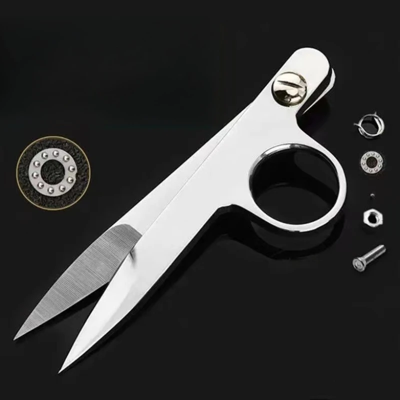 

Tailors Thread Scissors Mirror Polished Small Scissors With PU Leather Sheath Sewing Office Cloth Embroidery Garment Accessories