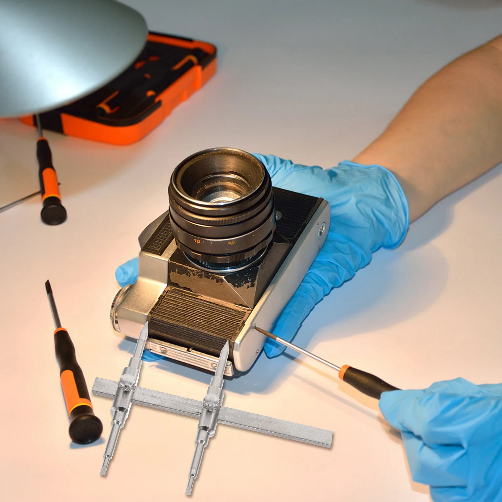 

1Set Lens Spanner Stainless Steel Professional Grade Wrench for Camera Lens Servicing and Optical Equipment Maintenance Repair