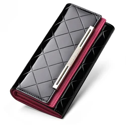 Luxury Designer Women's Wallets RFID Card Holder Purses for Women Genuine Leather Long Wallet Female Billfold Handbag