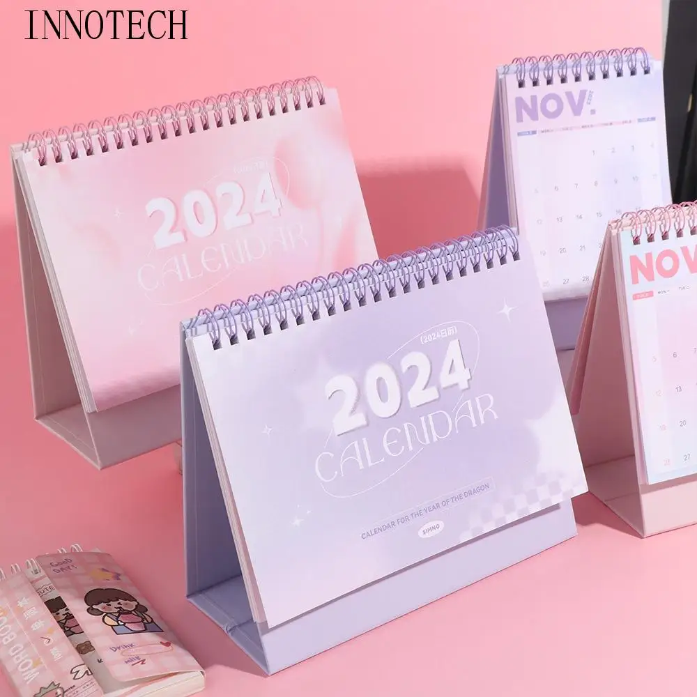 

Органайзер для повестки дня, календарь на 2024 год, ежедневное расписание, планировщик расписания, настольный календарь, годовая повестка дня, стоячий перекидной календарь