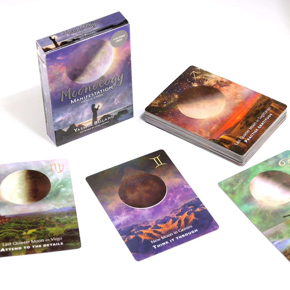 

moonology manifestation oracle Divination Table Games, Family Party Entertainment Game Cards