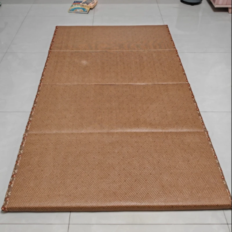 Japanese Tatami Style Multi-Functional Foldable Floor Mat - Portable Nap Mat for Living Room Balcony Indoor Outdoor Use