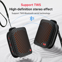 Monster M3 Magnetic Clip-On Mini BT V5.4 Portable Outdoor Jobsite Wearable Wireless Bluetooth Speakers with Bass Altavoz Mic