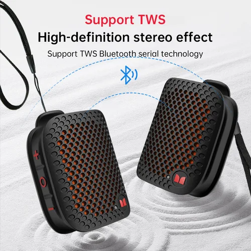 Monster M3-Altavoces Bluetooth inalámbricos con Clip magnético, Mini BT V5.4, portátiles, para local de trabajo al aire libre, con micrófono Bass Altavoz