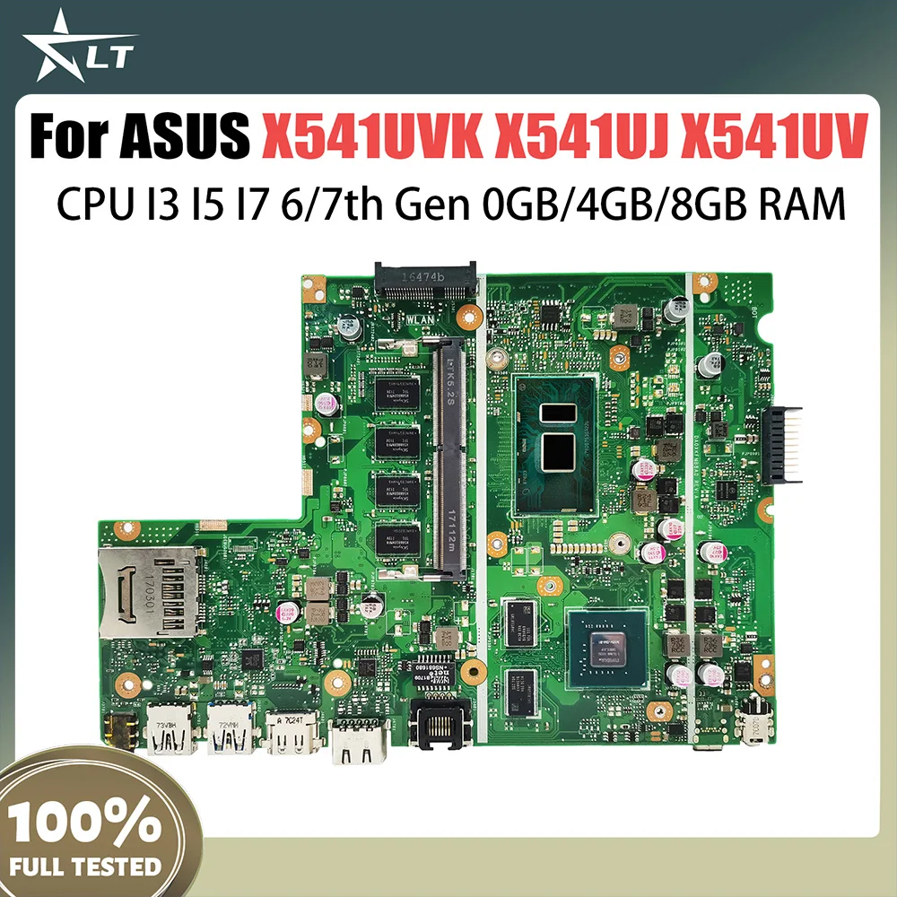 

X541UVK Laptop Motherboard For ASUS X541UJ X541UV X541U F541U A541U Notebook Mainboard I3 I5 I7 CPU GT920M 0GB 4GB 8GB RAM