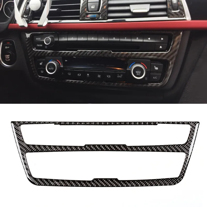 

Для BMW 3 4 серии F30 F32 2013 2014 2015 2016 2017 2018 углеродное волокно салона автомобиля центральная панель управления компакт-диском отделка