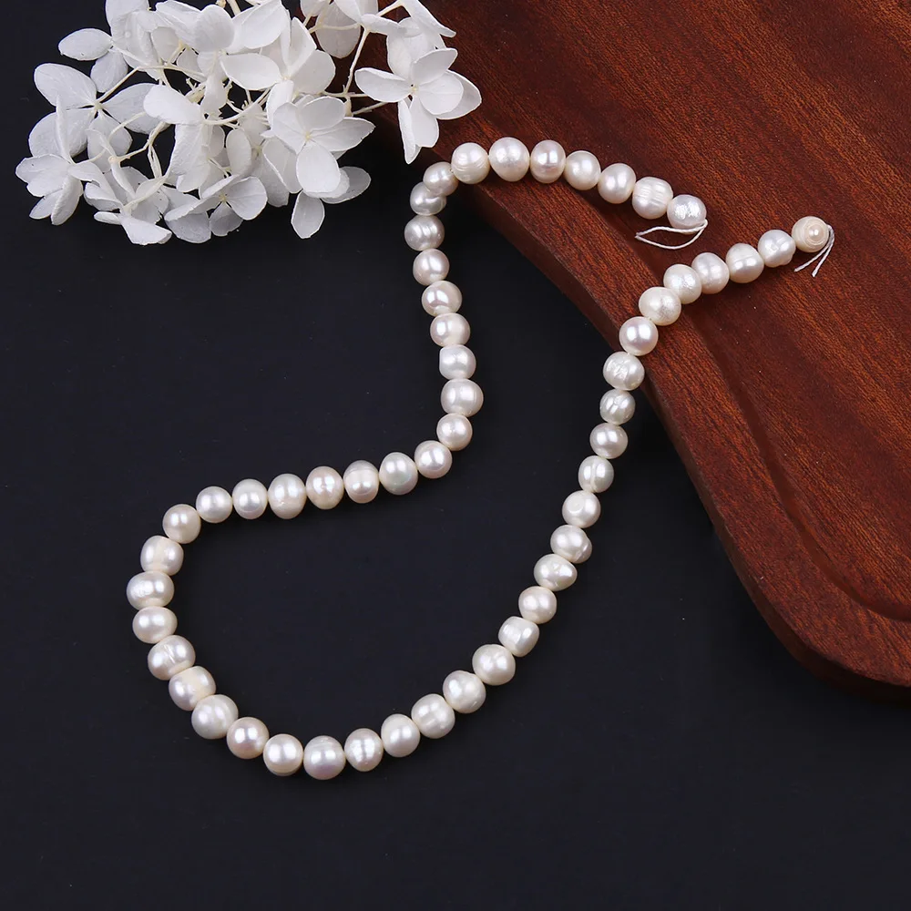 Esiyni Natural Freshwater Pearl Bead Are Suitable DIY Necklaces Bracelet Earring Jewelry Making Wedding Accessories Holiday Gift