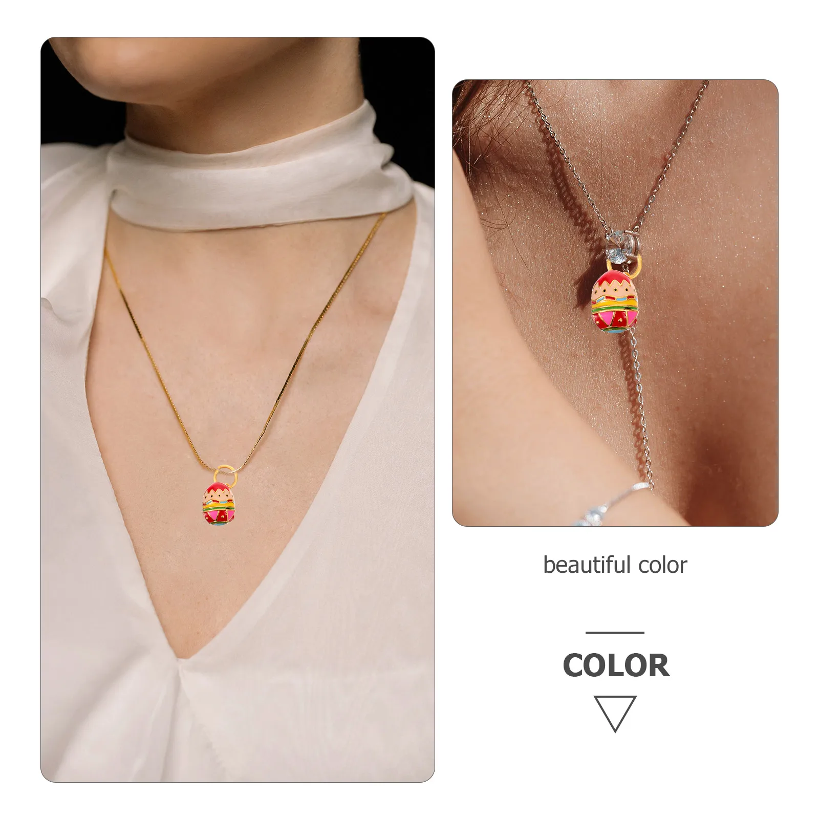 

Easter Egg Pendant Resistant Durable Small Compact DIY Accessories Jewelry Making Necklace Bracelet Earring Charms