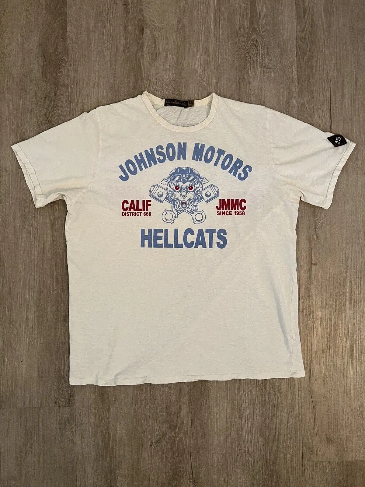 Футболка для взрослых Johnson Motors Inc hellpets, бежевая, с длинным или коротким рукавом, размер XL, 22x27