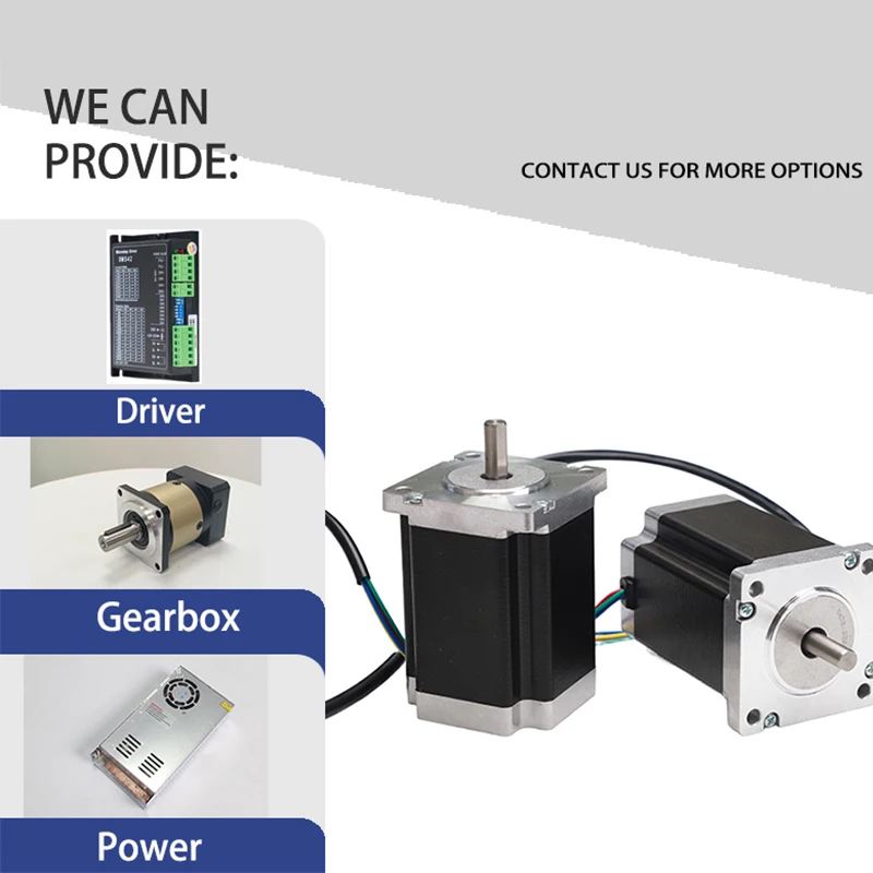 Motor paso a paso de circuito abierto de alta calidad EMTECH 60BYG250-84 Nema24 para máquina CNC