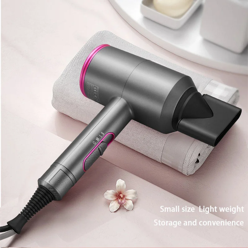 Professional Ionic Hair Dryer Powerful 1800W Quick Drying Low Noise Hair Dryer With 2 Concentrator Nozzles 1 Diffuser Attachment