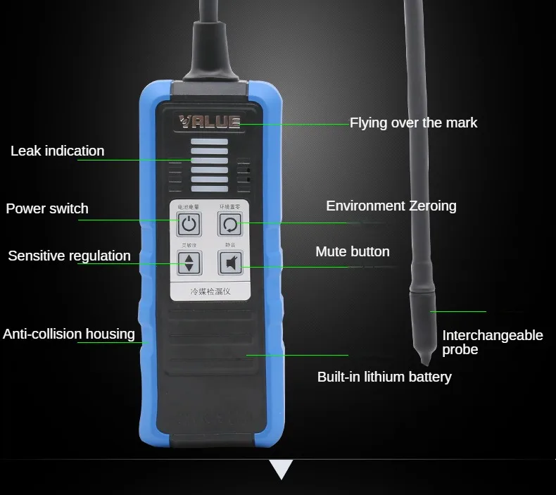 Refrigeration Tools Detector De Gas Coolerant Leak Detector VML-1