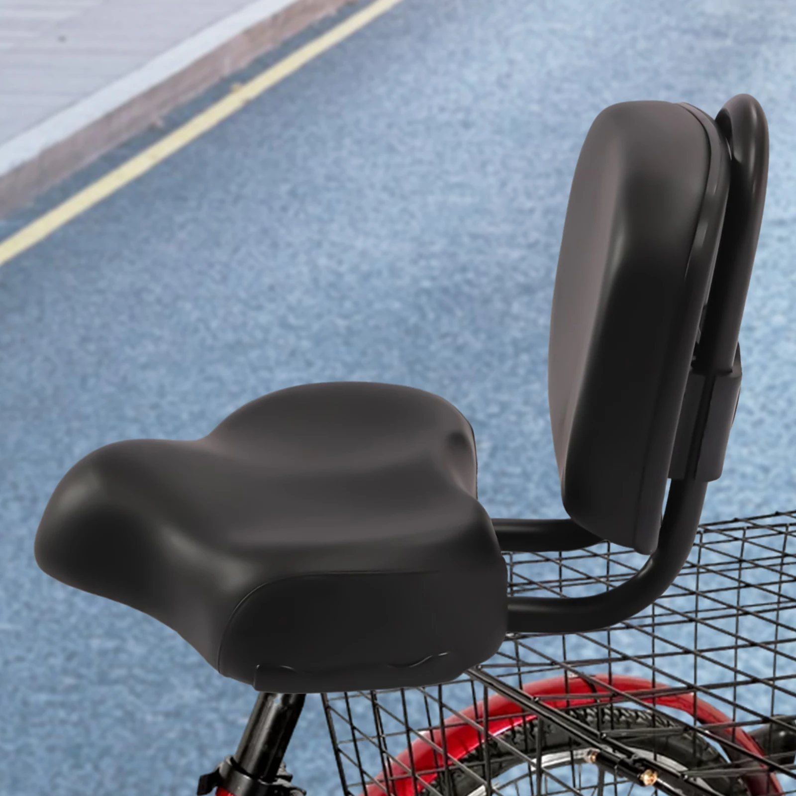 

11-15 дюймов спинка велосипедного сиденья с регулируемой высотой, сменная мягкая спинка, подушка из искусственной кожи для горного велосипеда, трехколесного велосипеда