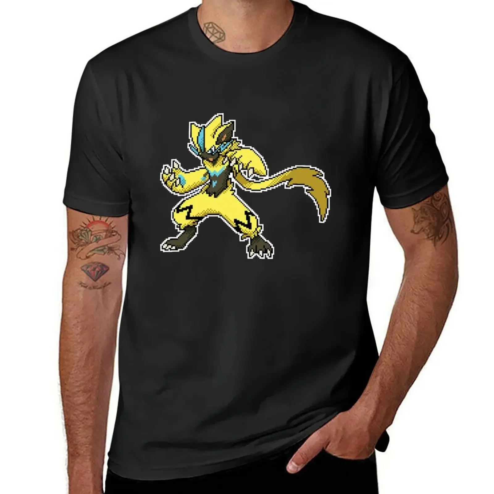 

Pixel Zeraora T Shirt T-Shirt tshirts personalised shirts graphic tee baggy shirts animal prinfor boys mens graphic t-shirts