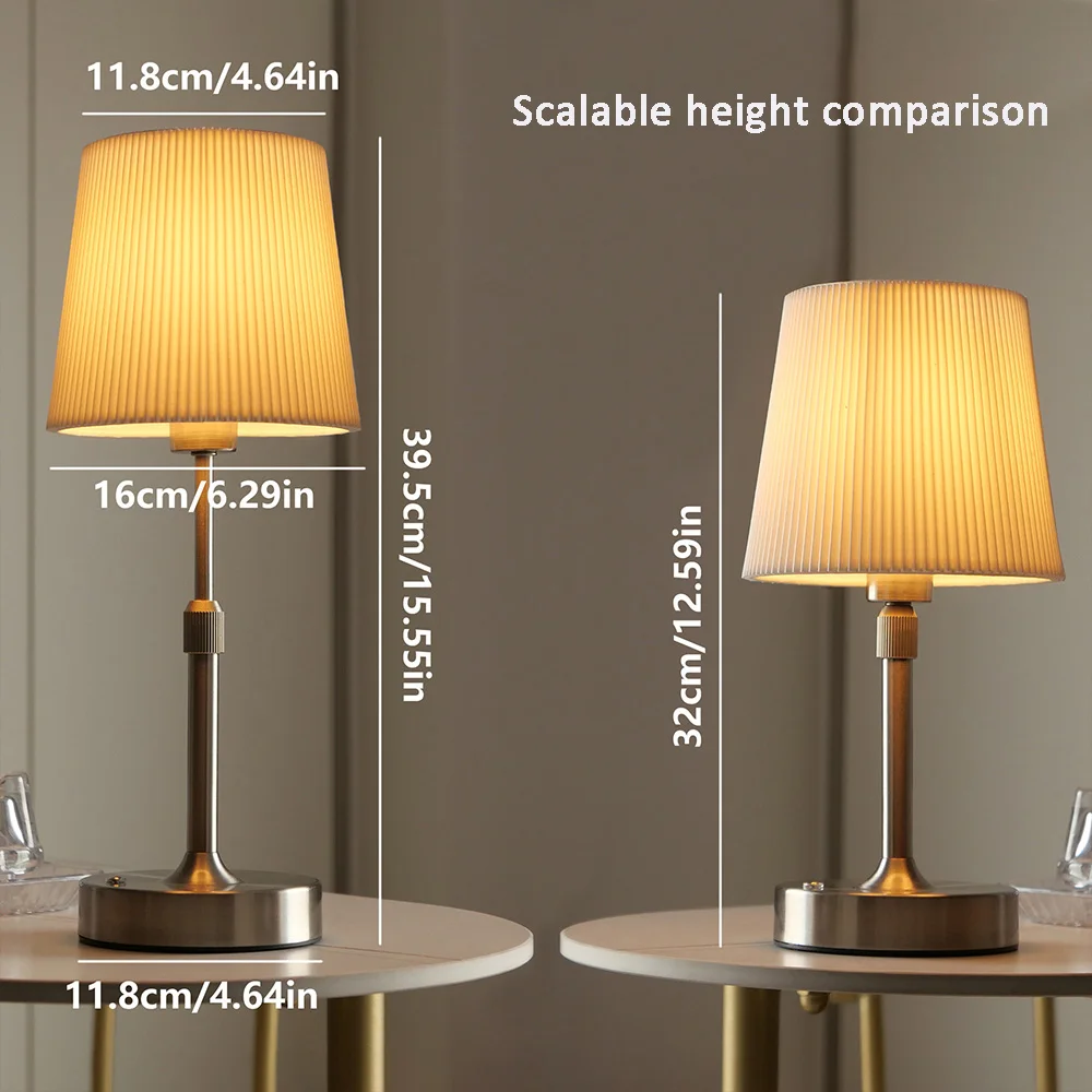 Rechargeable Fabric Touch Table Lamp 6