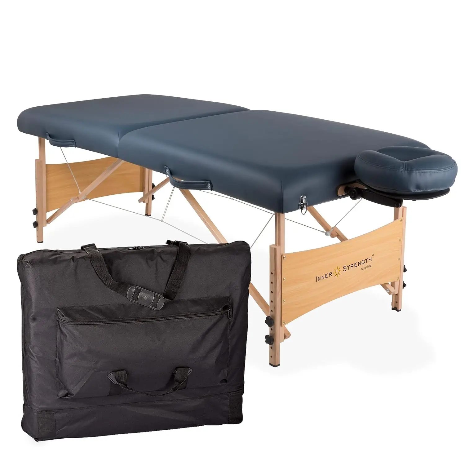 Portable Massage Table Package ELEMENT – Incl. Deluxe Adjustable Face Cradle, Face Pillow & Carrying Case, Customized