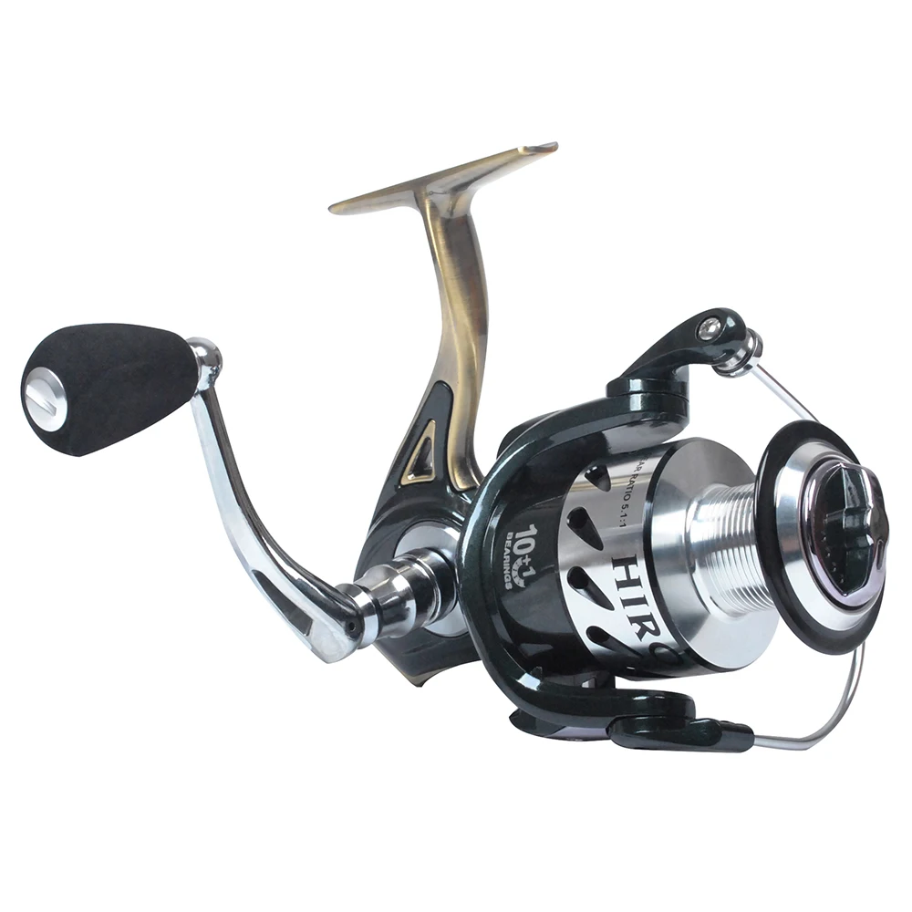 

10+1BB Sea Fishing Spinning Reel Saltwater Aluminum Spool 5.1:1 Gear Ratio High Speed Freshwater Carp Bass Pike Trout