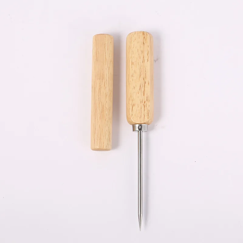 

Anti-Slip Solid Wood Stainless Steel Ice Picks for Breaking Ice Bar Tool