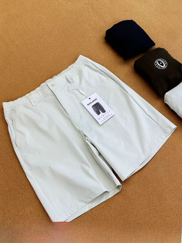 Outstanding Fit Men's Golf Series Shorts Quick Dry Breathable Summer Sport Shorts Casual Loose Straight Leg Nylon Shorts