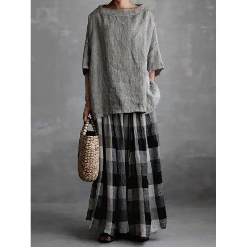 

Свободная женская футболка из чистого хлопка и льна, летнее новое поступление от wieBay, корейская версия ort Sve, повседневный топ