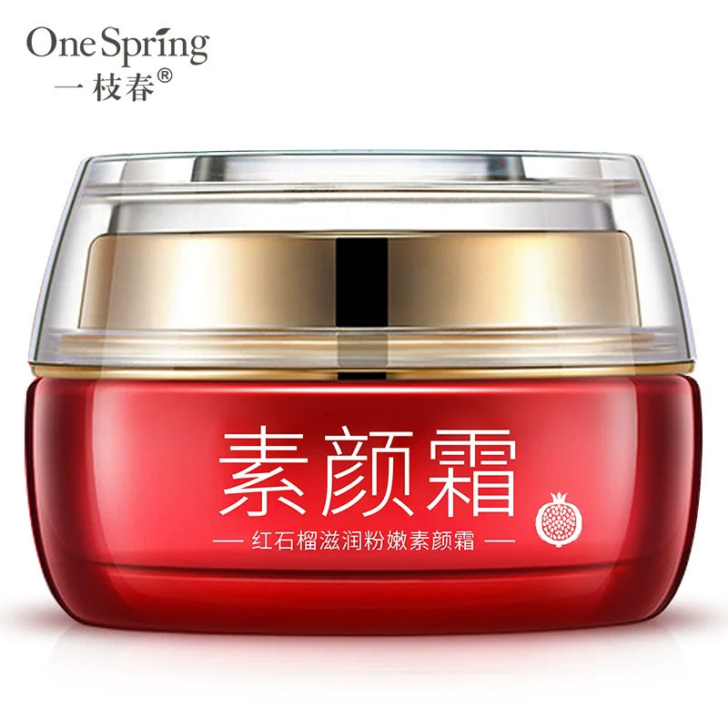 One Spring Red Pomegranate Fresh Pink Cream Isolation Beauty Cream Moisturizing Nourishing Isolation Cream