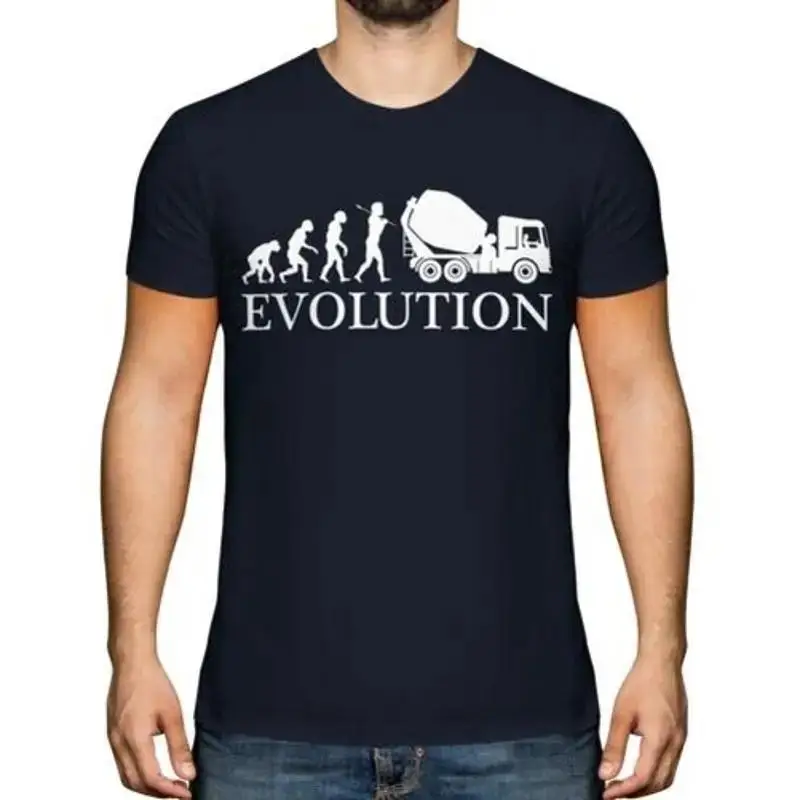 Zement Mixer Evolution Of Man Herren TShirt Konstruktion Fahrer