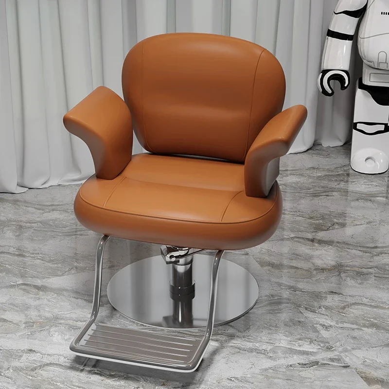 

Stylist Lounge Barber Chair Aesthetic Stool Adjustable Spinning Armchairs Luxury Estheticienne Furniture For Beauty Salon