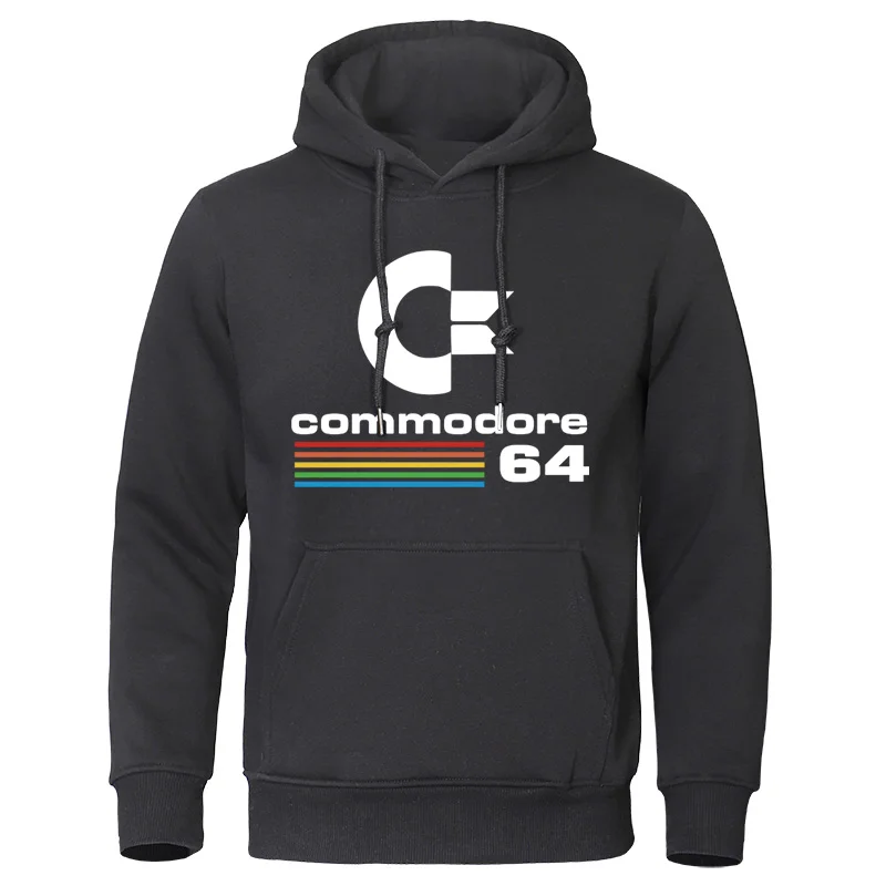 Men Comfortable Autumn Hoodie Sweatshirts Commodore 64 Cool Clothing Long Sleeve Loose Oversized Street Hooded