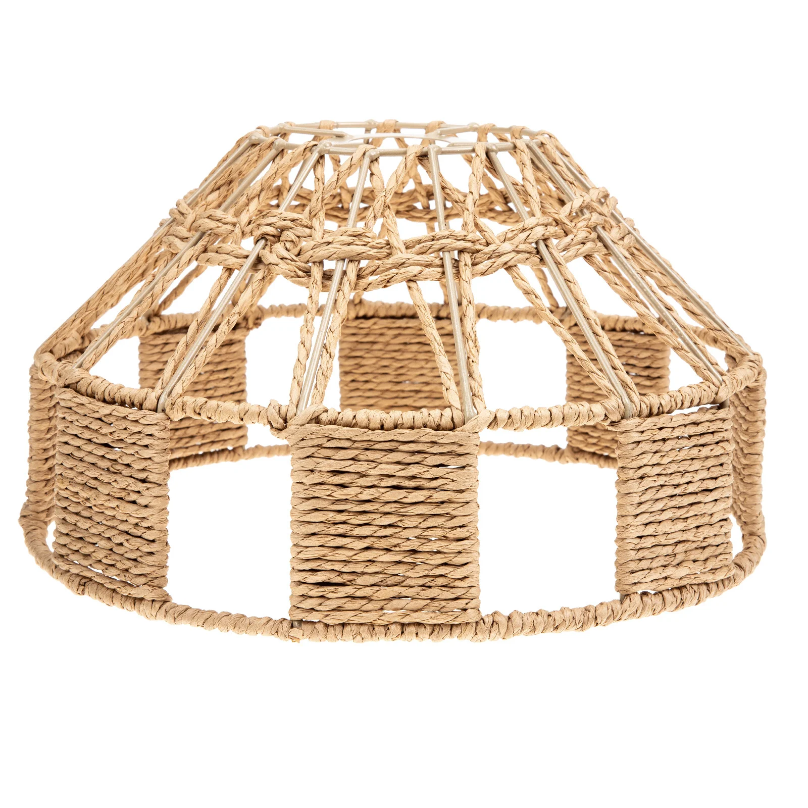 LED Paper Rope Lampshade Nordic Style Light Cover Durable Ceiling Pendant Light Cover Hanging Lamp Decoration Lampshade