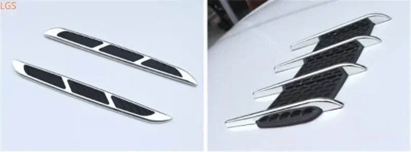 For Skoda Kodiaq KAMIQ KAROQ 2017-2022 Bodywork side air vent sticker Decorative wind net Decorative sticker sheet Car styling