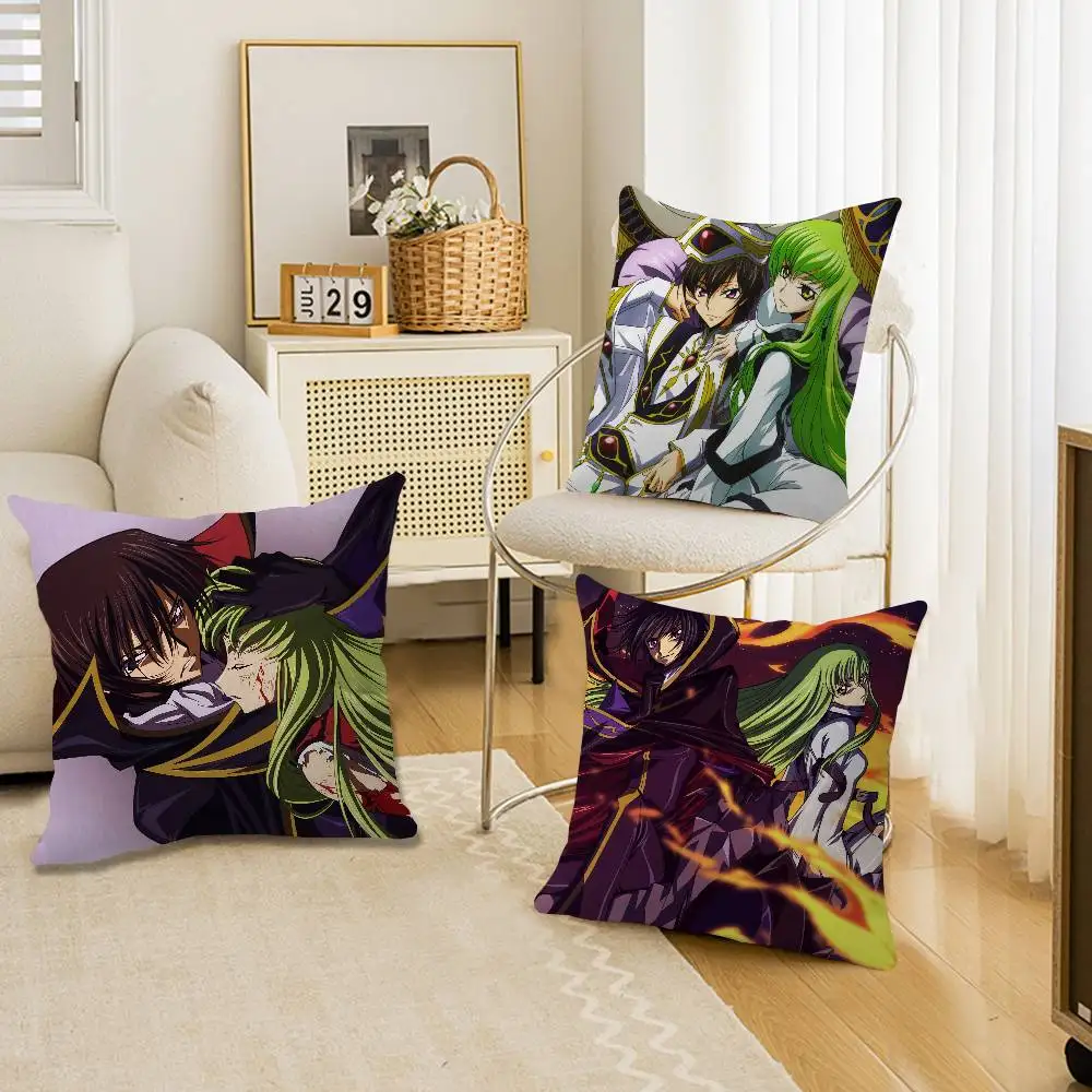 

Наволочка для подушки с изображением персонажа аниме Code G-Geass, декоративная наволочка для гостиной, дивана, дома, на заказ