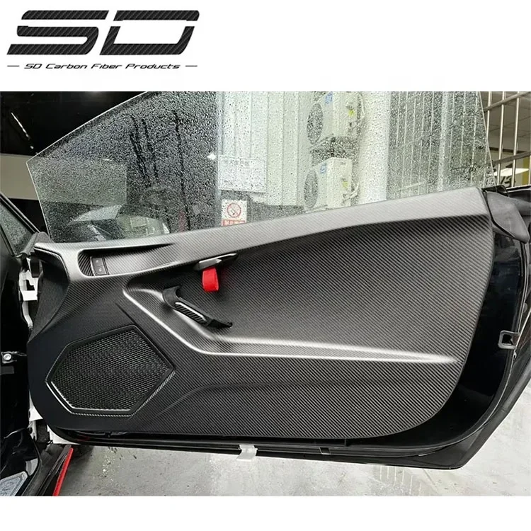 For Lamborghini Huracan LP580 LP610 EVO STO style dry carbon fiber front bumper Rear bumper Rear spoiler door panel