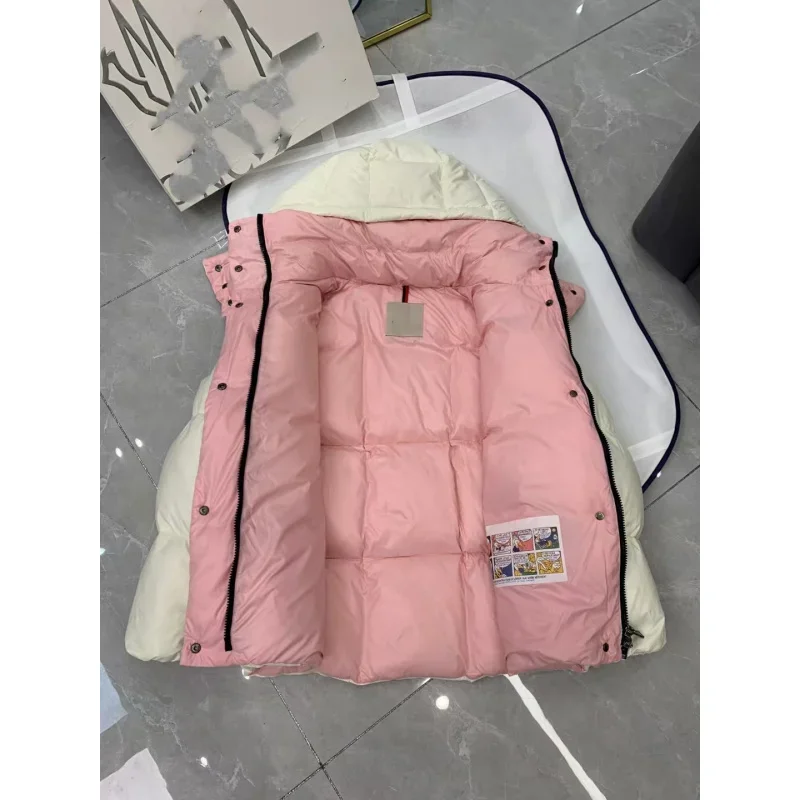 Moncl * r Chaqueta de invierno para mujer con cremallera gruesa, las mejores chaquetas de plumón de ganso 90, abrigo de invierno de ocio a la moda,