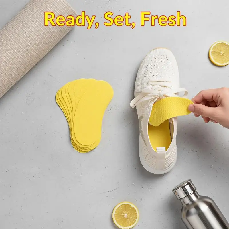 Long Lasting Shoes Deodorant Stickers 20Pcs Fruity Aroma Sneaker Odor Remover for Shoe Storage Travel
