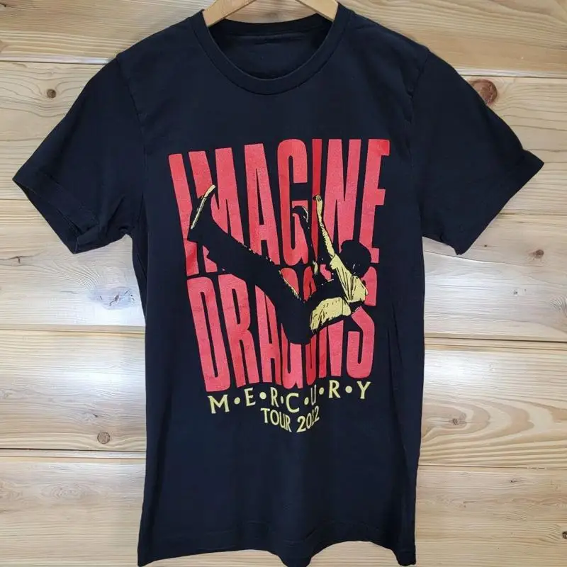 تي شيرت Imagine Dragons تي شيرت رجالي مقاس صغير لحفلات Mercury Tour مزدوج الجوانب 2022 #1