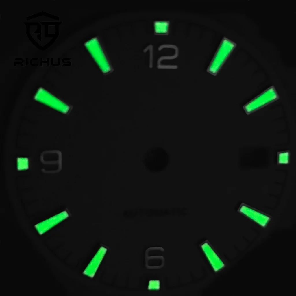 RICHUS NH35 Watch Dial 31mm Watch Dial Fit NH34 NH35 NH36 Movement Fit 3/3.8 O'clock Crown
