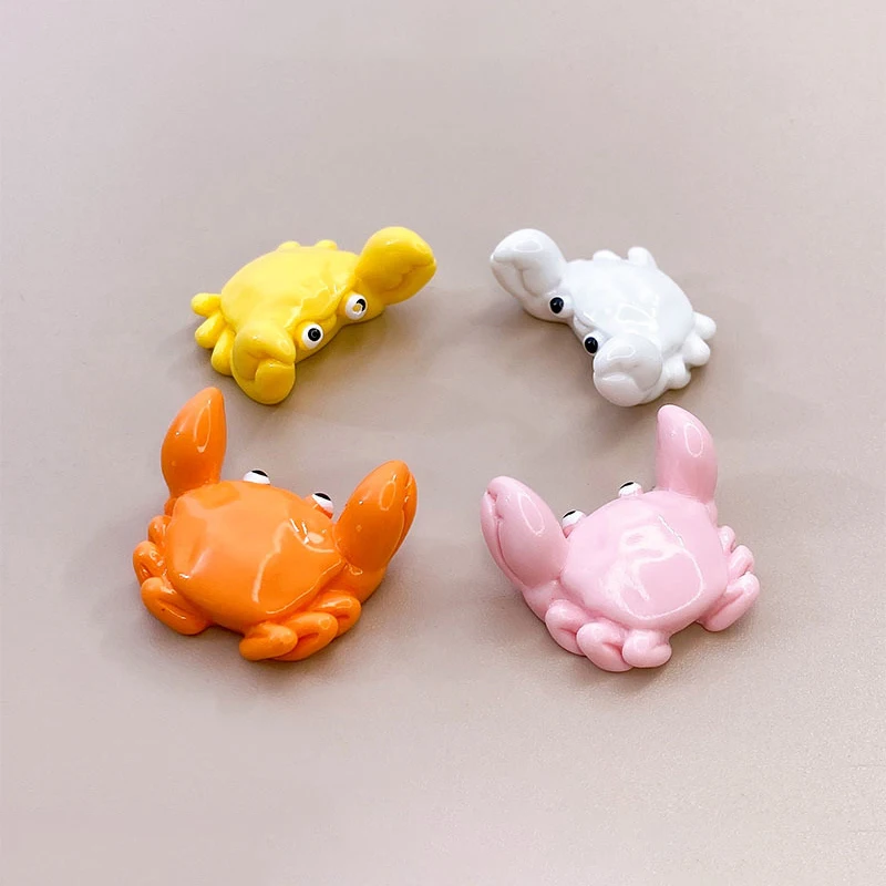 Simulation Miniaturization Cute Colorful Aquarium Little Crab Mini Resin Fish Tank Adornment Accessories Desktop Adornment