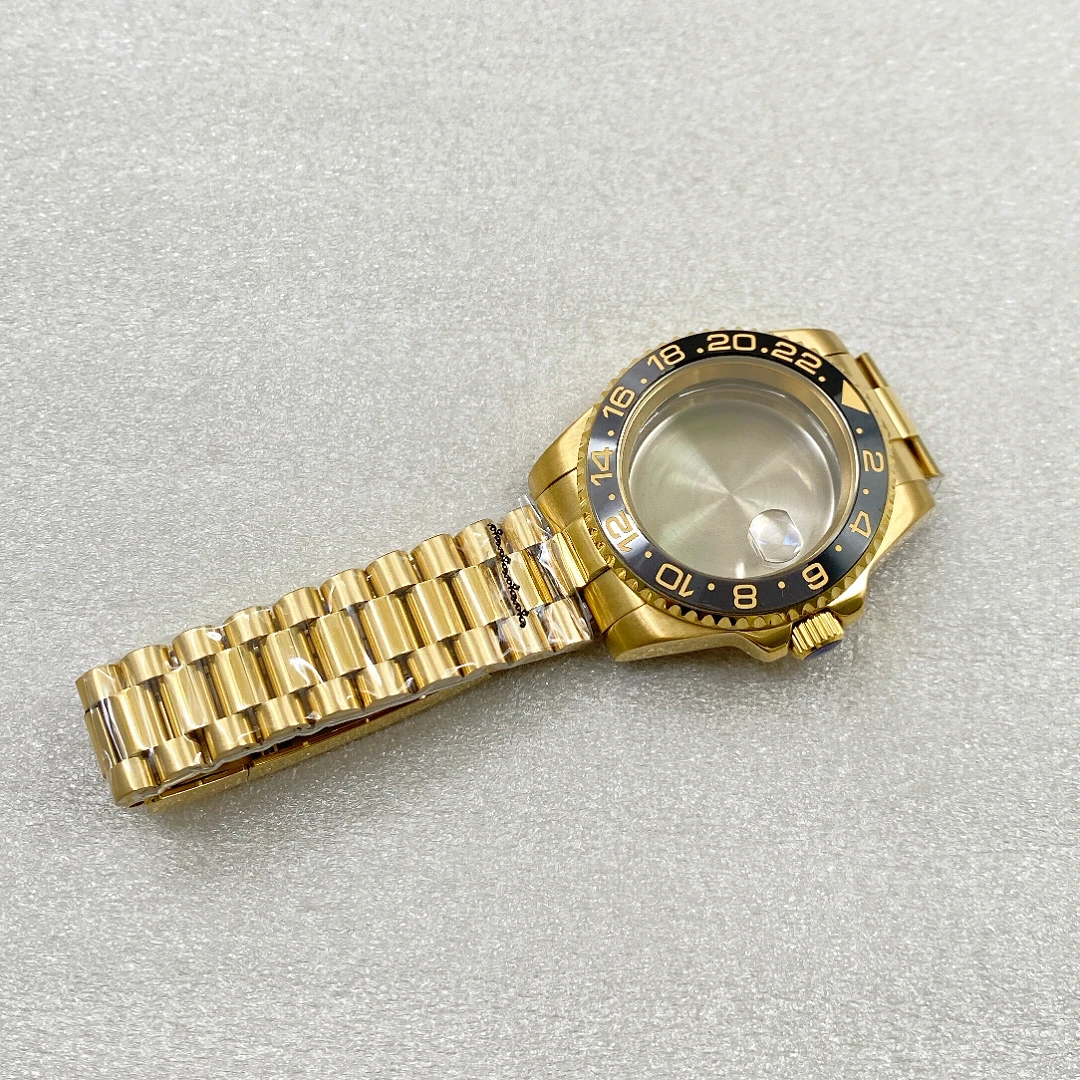 40MM Retro Case Sapphire Glass NH35 Watch Accessories Suitable for Seiko NH35 NH36 Movement Watch Case Men's Watch Accessories