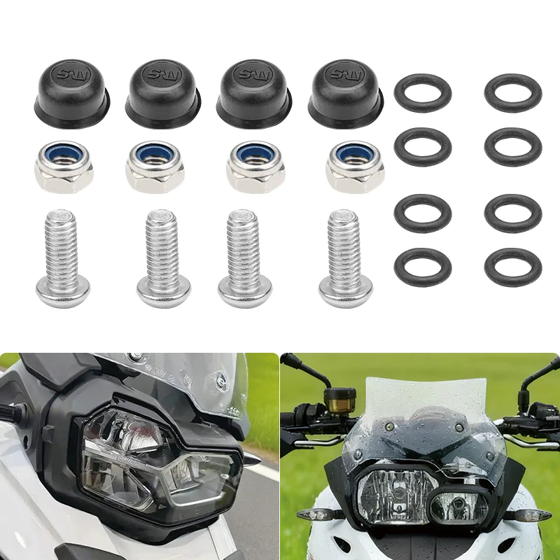 

Motorcycle Headlight Glass Mounting Screw Accessories For BMW F650GS 2008-2013 F700GS 2008-2016 F800GS 2008-2016