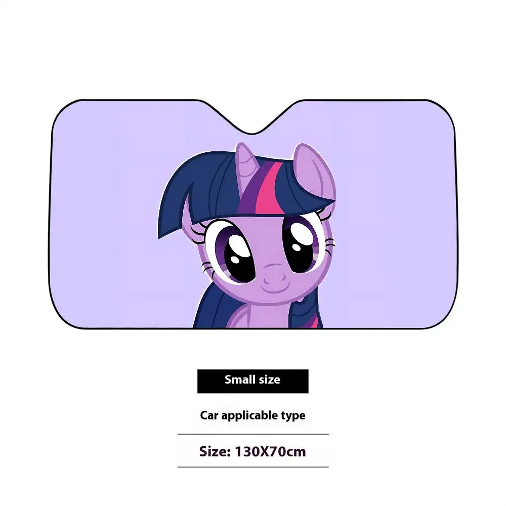 Cute Anime-M-my-little-ponyS Kawaii Stylish And Trendy Windshield Sunshade, Car Windshield Cover Car Sunshade Curtain Protection view 3