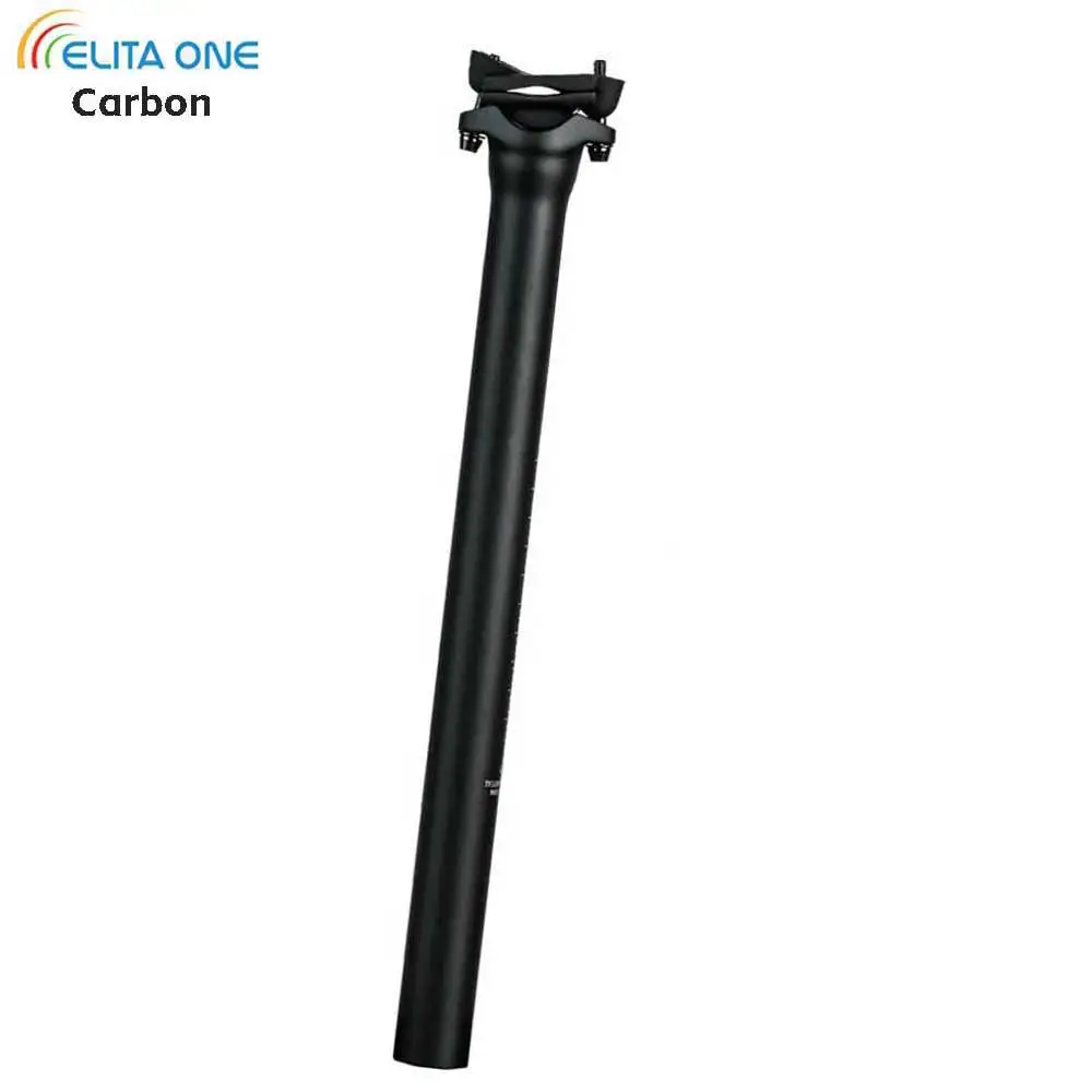 

elitaone Ultralight Carbon Bicycle Seat Post 138g Compatible 25.4/27.2/30.9/31.6mm MTB Road BikeUD Matte Finish
